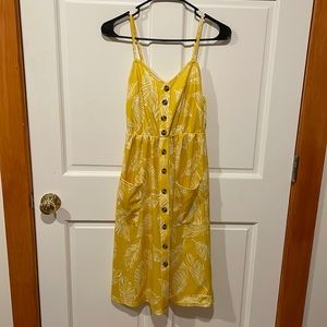 Yellow Midi Dress